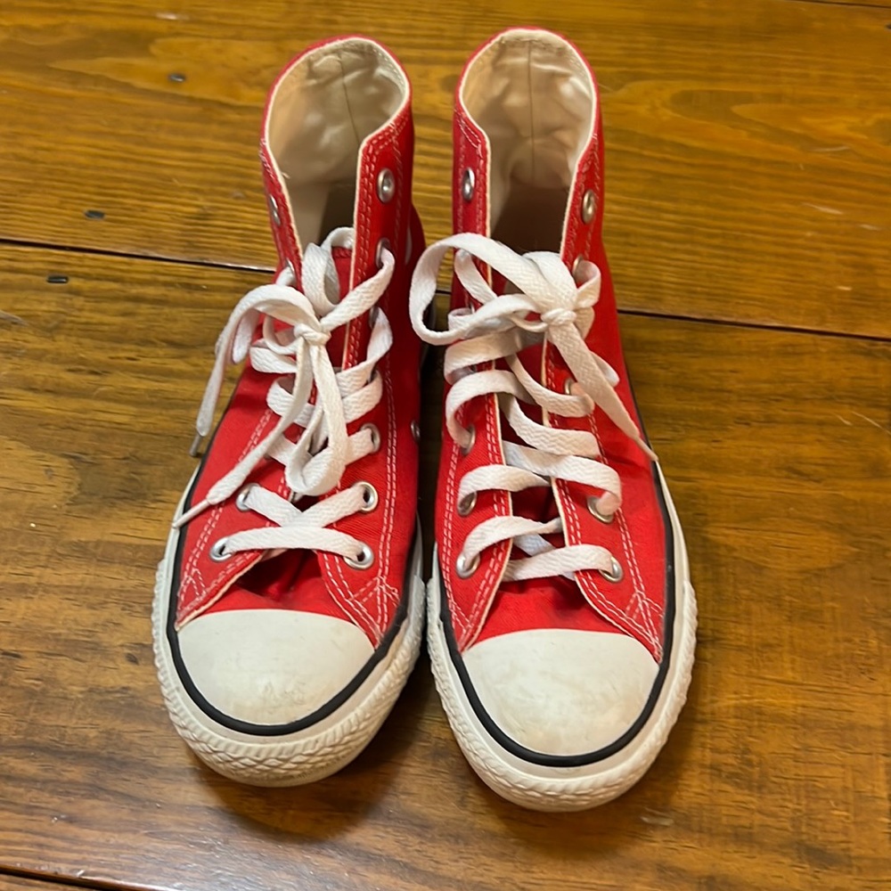 Red High Top Converse